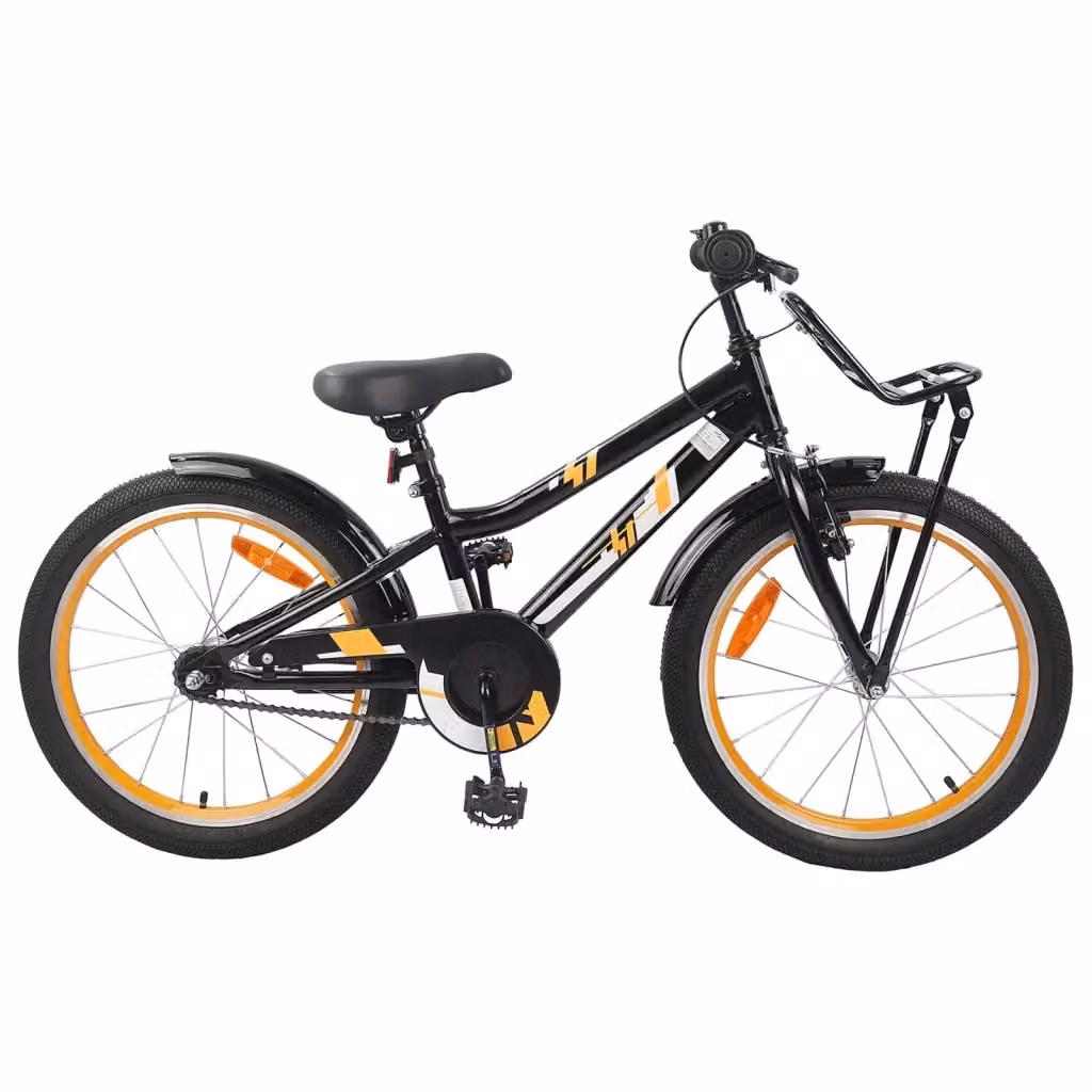 Bicicletta per bambini Design In da 18 pollici, arancione e nera – 2