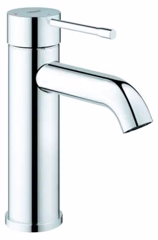 Grohe Essence Mitigeur monocommandé pour lavabo, fonction d'économie d'énergie, S-Size, saillie 116mm, avec vidage Push-open, chrome, 24179001, 24179001