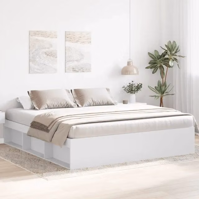 Giroletto-Struttura Letto Bianco 180x200 cm Super King