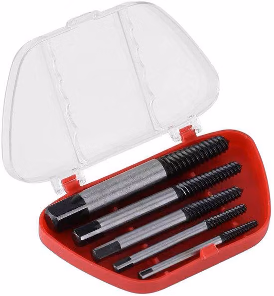 Set di cacciaviti universali - Per rimuovere filettature danneggiate - 5 pezzi, utensile multifunzionale - 4-18 mm - Valigetta di trasporto inclusa.