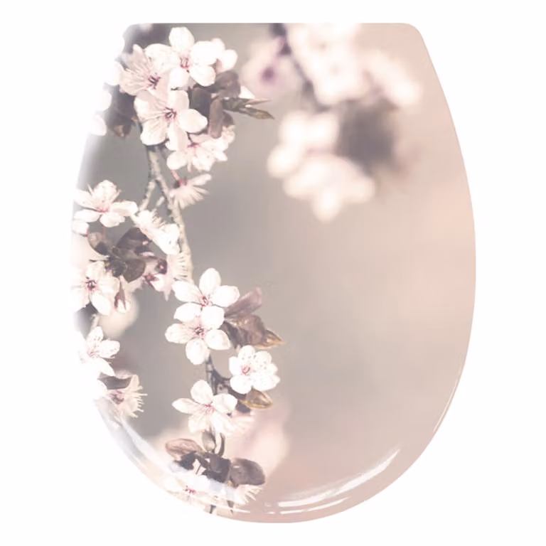 Sedile per wc Kleine Wolke BLOSSOM in garofano con chiusura ammortizzata e Easy Clean