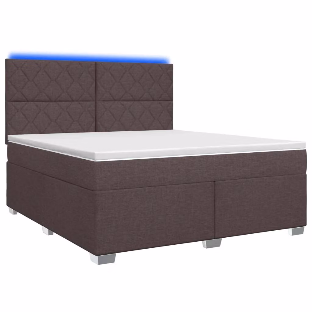 Letto box spring con materasso vidaXL in tessuto con base a sollevamento, illuminazione sottostante e porta di ricarica USB, L/P: 180 x 200 cm – 2