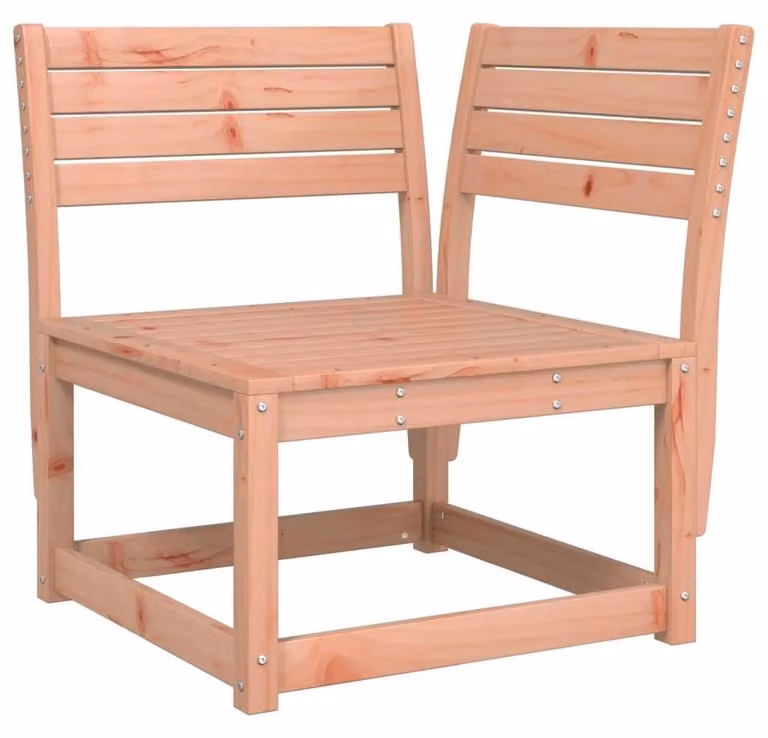 Divano angolare in legno per giardino, dimensioni 73 x 73 x 78 cm
