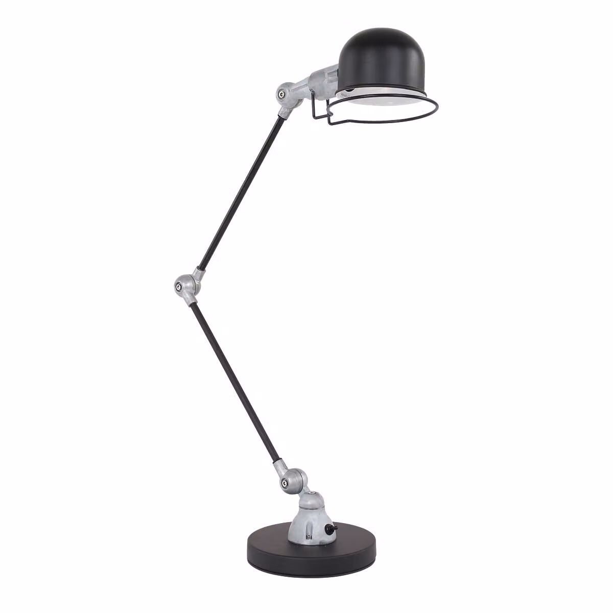 Lampada da tavolo - nero - Davin -  plastica metallo - lampada da scrivania - E14 - 7655ZW - Mexlite