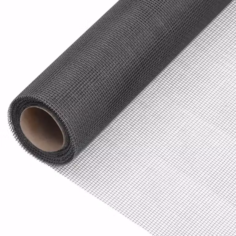 Zanzariera in fibra di vetro vidaXL Nera L: 500 cm, H: 60 cm