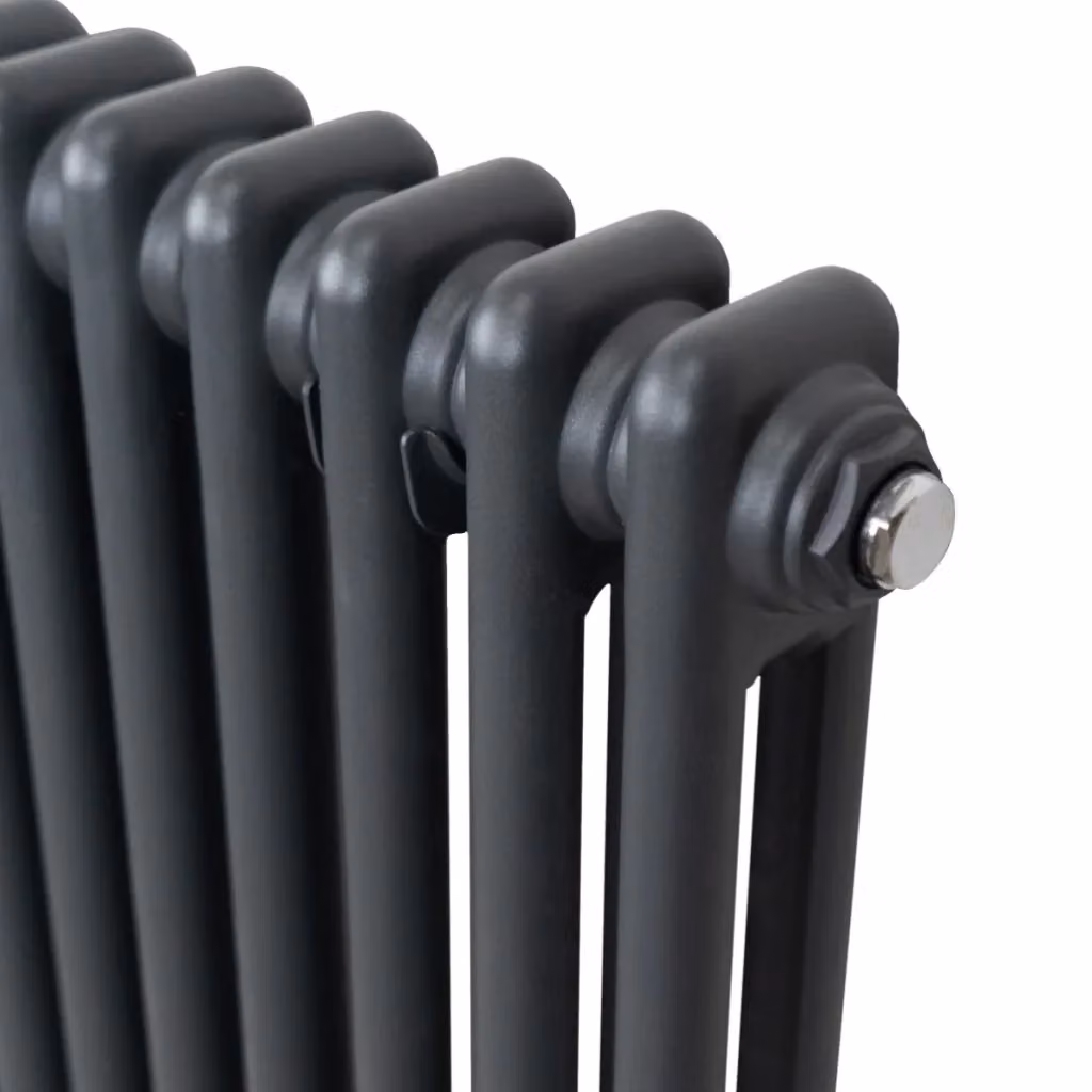 Termosifone Radiatore a 2 Colonne Verticale Monster Shop in Metallo Grigio Antracite H: 150 cm, L: 20,2 cm – 2