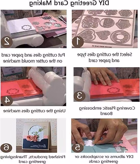 Stencil in metallo da ritagliare per biglietti e scrapbooking fai da te