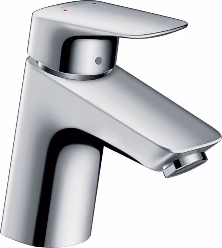 Miscelatore per lavabo Logis, a risparmio idrico, altezza del beccuccio 70 mm, cromato