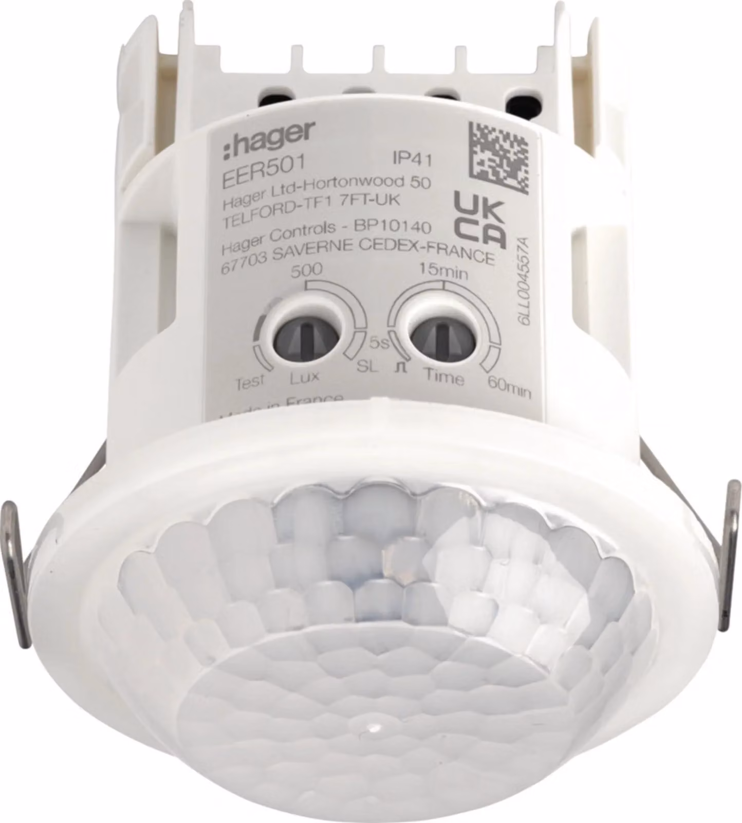 Rilevatore di presenza Hager 360°, da incasso, Ø10 m, 1 pz.