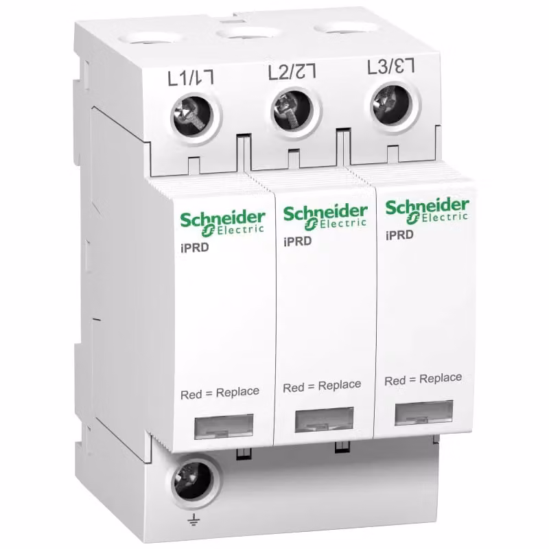 Schneider Electric Scaricatore di sovratensione iPRD8r IT, Tipo 3, Moduli di protezione innestabili, 3 poli, Imax 8 kA A9L08321