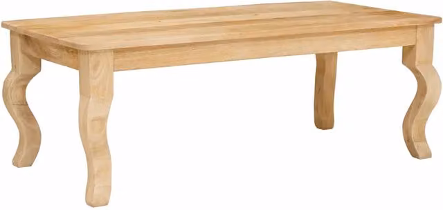 Tavolino da salotto moderno vidaXL in legno di mango marrone L: 110 cm, P: 55 cm, H: 40 cm