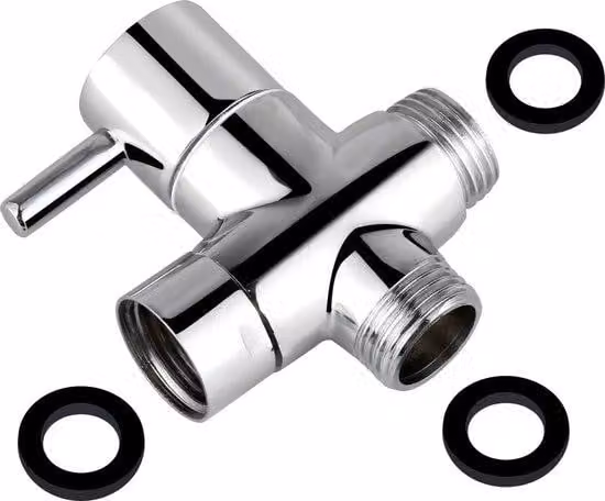 Valvola a 3 vie, ottone, 1/2" (20 mm), doccia, cromata