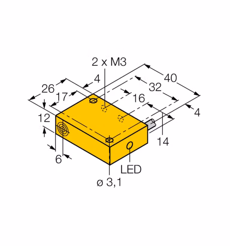Turck 13102 - NI4-Q12-AZ31X, Sensore induttivo
