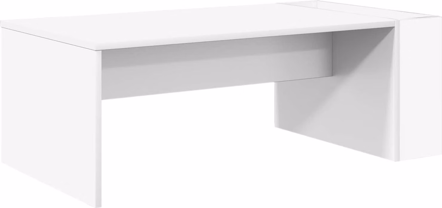 Tavolino da salotto Bianco 95 x 50 x 34 cm Legno multistrato