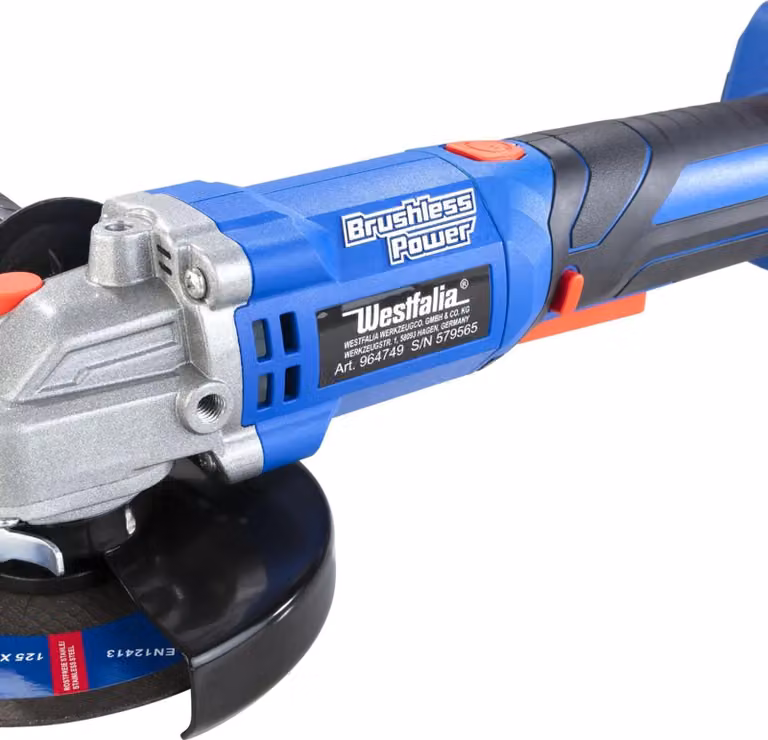 Smerigliatrice angolare 18V BL 125 mm WWSBL 125 (Batteria e caricatore non inclusi)