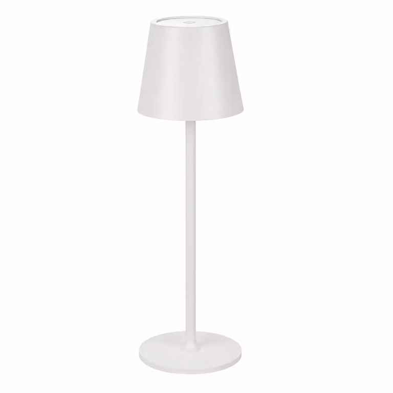 DICTROLUX Lampada da Tavolo LED Penelope Touch Bianca Dimmerabile Cordless USB