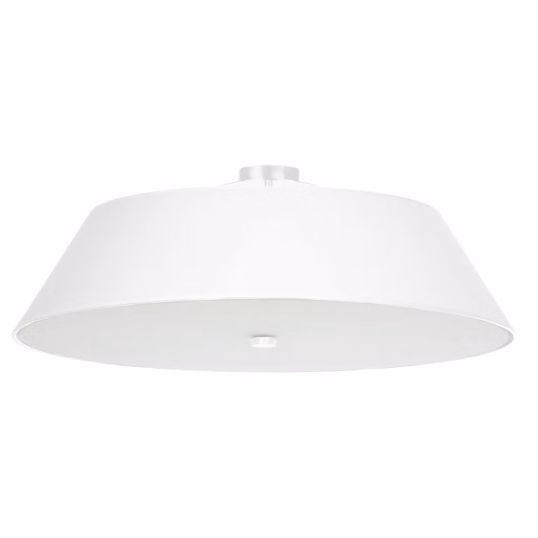 Plafoniera VEGA 70 bianco 5xE27 15W tessuto/vetro/acciaio 25x70x70cm Sollux Lighting