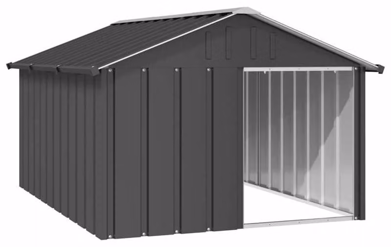 Cuccia per cani – Casa per cani – Rifugio esterno – Alloggio per animali – Trasportino per cani – Acciaio zincato – Interno spazioso – Resistente alle intemperie