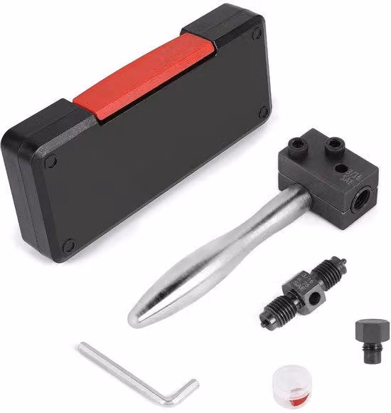 Kit di utensili per sistemi frenanti di veicoli - 4,75 mm - Valigetta portautensili - Manico removibile - Cono a 45° - Adatto per tubi in rame, alluminio e nichel-rame
