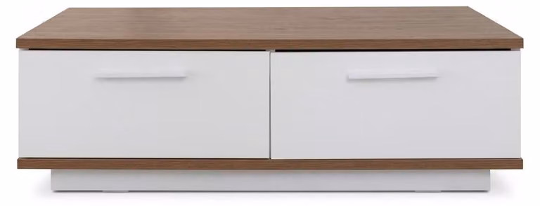 Tavolino moderno bianco, tavolino da divano, tavolo rettangolare in legno