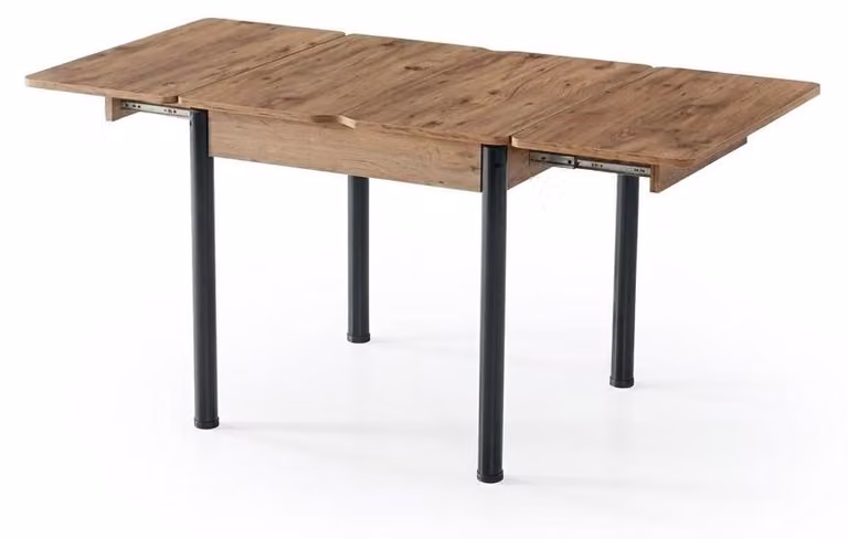 Tavolo da pranzo, confortevole, moderno, allungabile, in legno, spazioso, marrone, nero