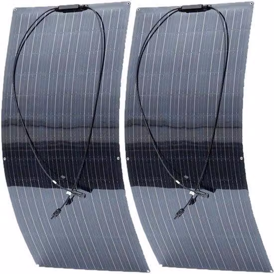 Pannello solare - Potenza: 150 Watt - 12 Volt - Semi-flessibile e leggero - Per uso esterno