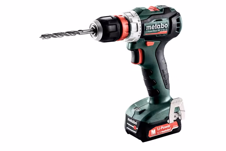 Metabowerk Akku-Bohrschrauber 2x 2,0Ah, PowerMaxx BS 12 BL Q