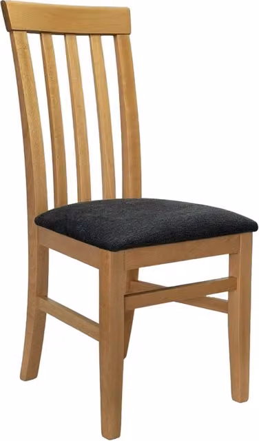 Sedia TRAMONTO CASA VITAL grigia in tessuto e legno di faggio per sala da pranzo e cucina
