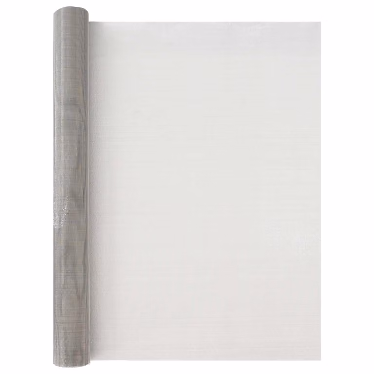 Rete per schermatura vidaXL in acciaio inossidabile Argento L: 500 cm, H: 80 cm