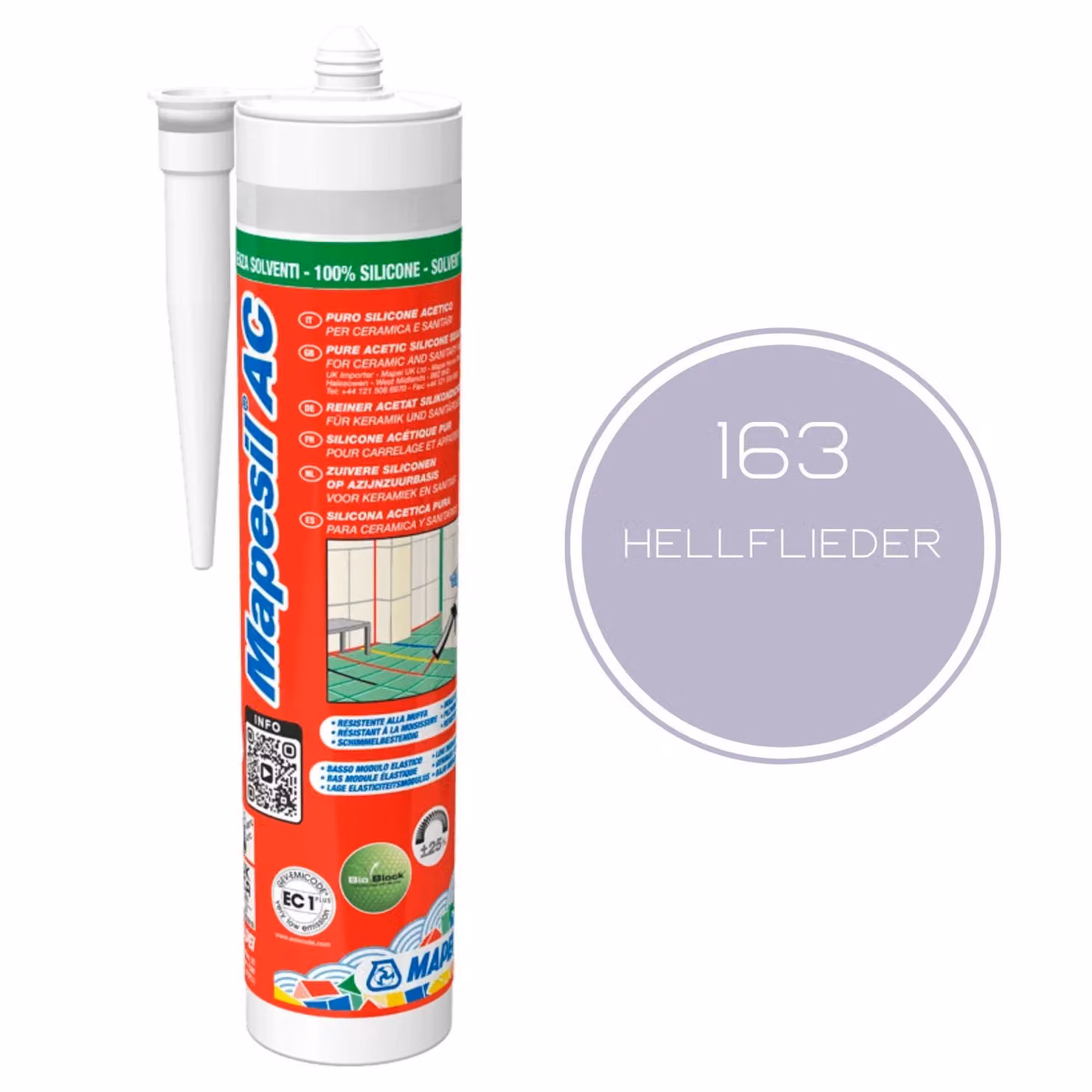 Silicone Mapei Mapesil AC 163 viola chiaro 310 ml