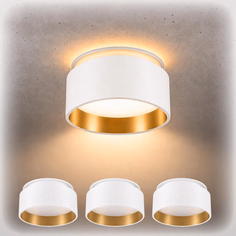 Lampada da parete dal design elegante, con finitura a incasso e illuminazione indiretta, ideale per soggiorno, corridoio e camera da letto, senza lampadina
