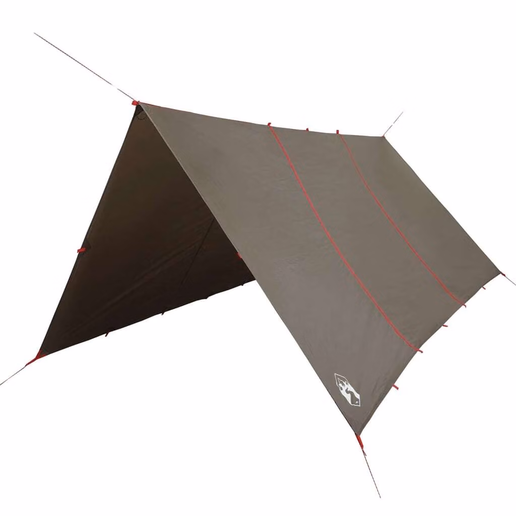 Telone da Campeggio Marrone 451x420 cm Impermeabile