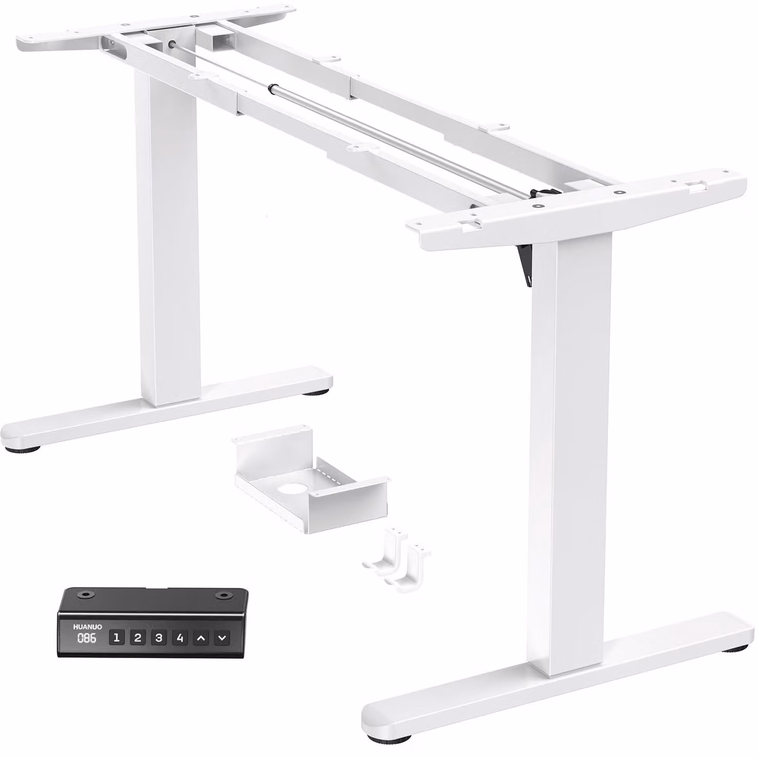 Struttura regolabile in altezza - Bianco - Regolabile da 70 a 120 cm