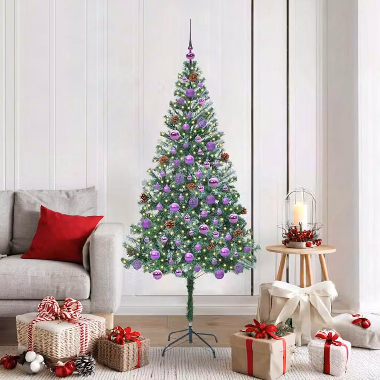 Maison Exclusive - Albero di Natale artificiale, verde, 180 cm, in PVC e acciaio