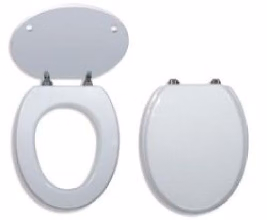 Novaservis Prestige - Sedile per WC, MDF, bianco WC/BILA