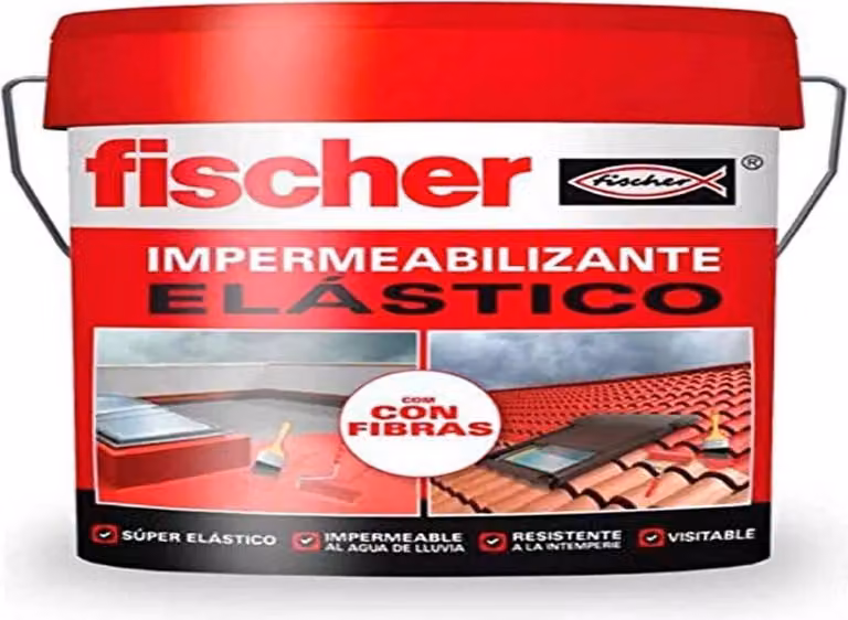 Impermeabilizzante Fischer 548713 Plastica color terracotta 4 L
