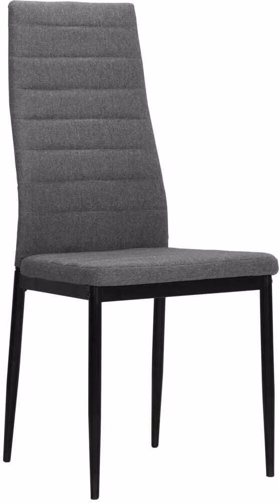 vidaXL Sedie per sala da pranzo 4 pz. Tessuto grigio chiaro