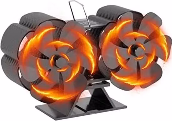 Ventilatore per camino - Ventilatore per camino per stufe a legna - Ventilatore per camino a parete