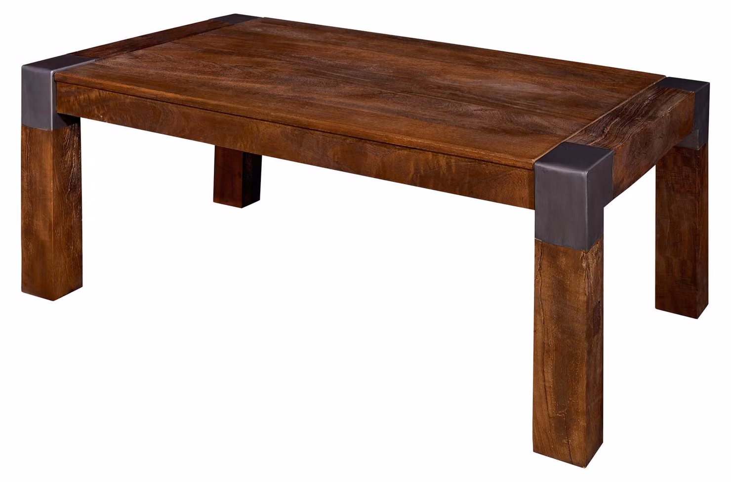 MASSIVMOEBEL24 | tavolino da salotto in legno di Mango 110x70x45 marrone laccato AMSTERDAM #18
