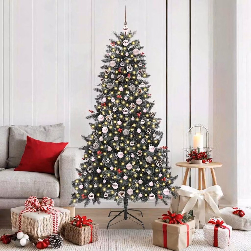 Maison Exclusive - Albero di Natale artificiale verde 180 cm PVC, plastica e acciaio
