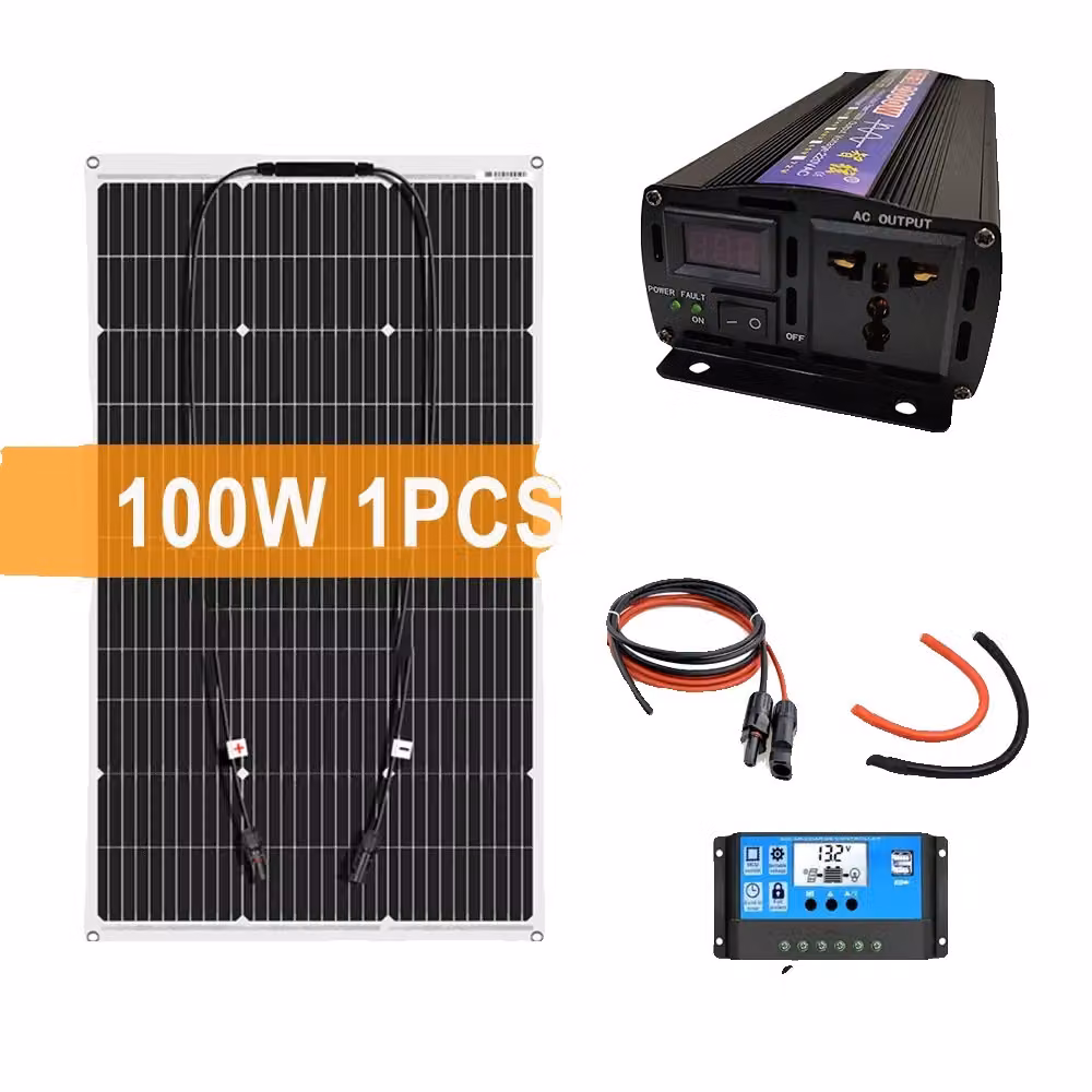 Pannello solare, alta efficienza, installazione flessibile, 1 PCS con inverter