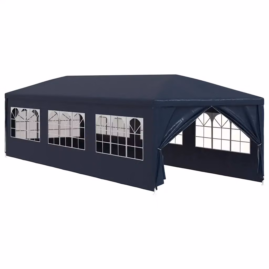 Tenda per feste vidaXL blu con finestre L: 900 cm, P: 300 cm, H: 255 cm – 2