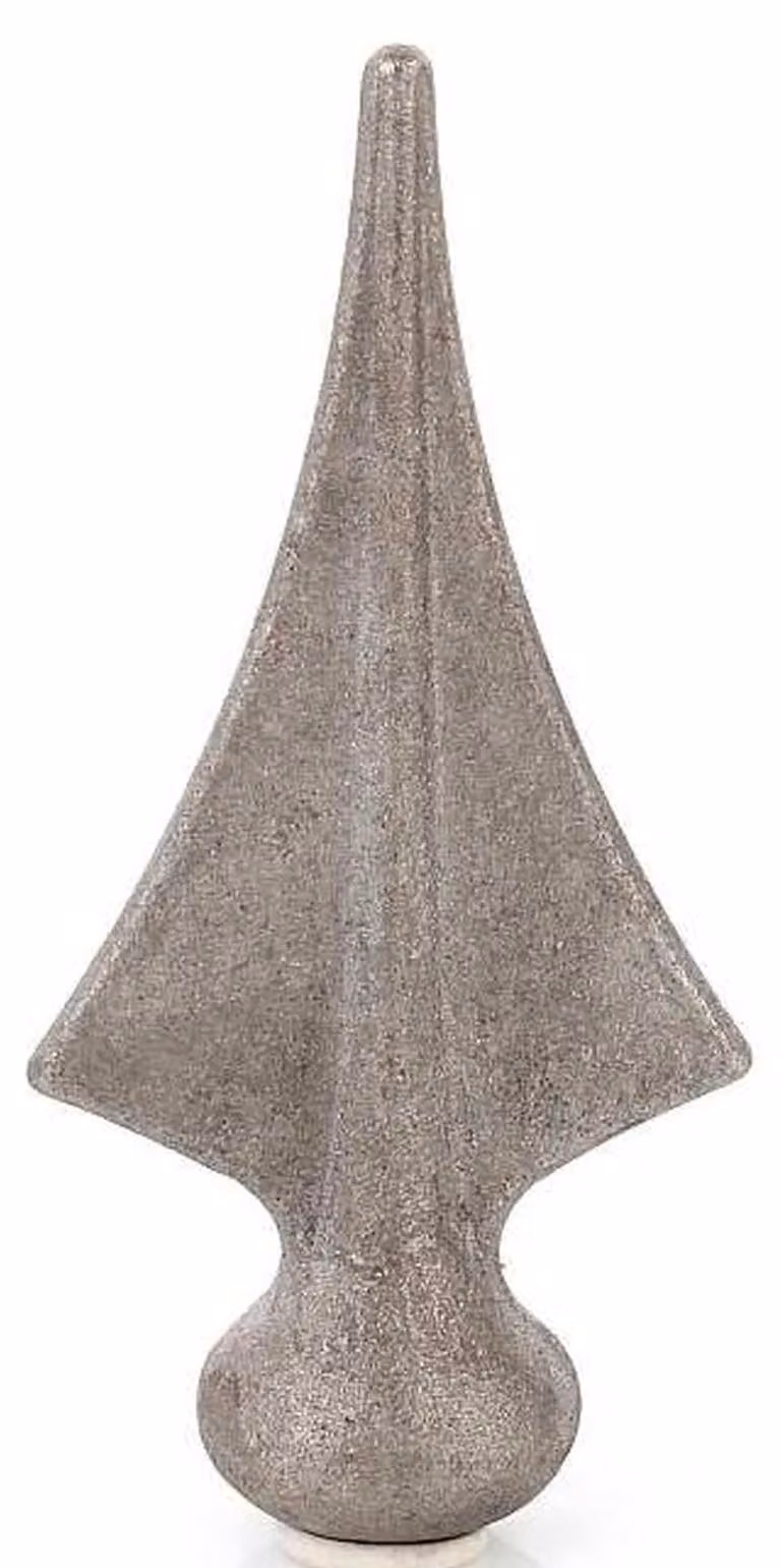LogistSystem 1 pz. Punte decorative in metallo - 125x60 mm (AxL) / Base: ∅ 32 Decorazione per recinzione 40.077
