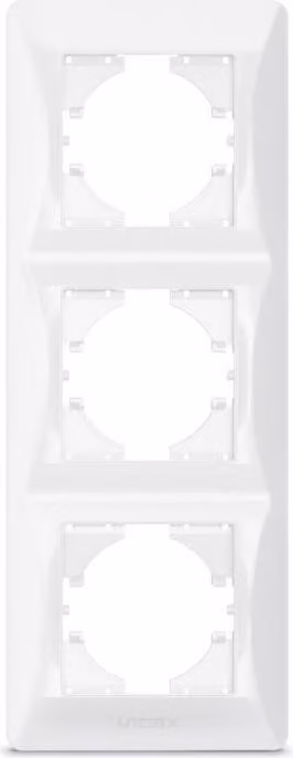 VIDEX BINERA Bianco Telaio verticale a 3 ingressi IP20