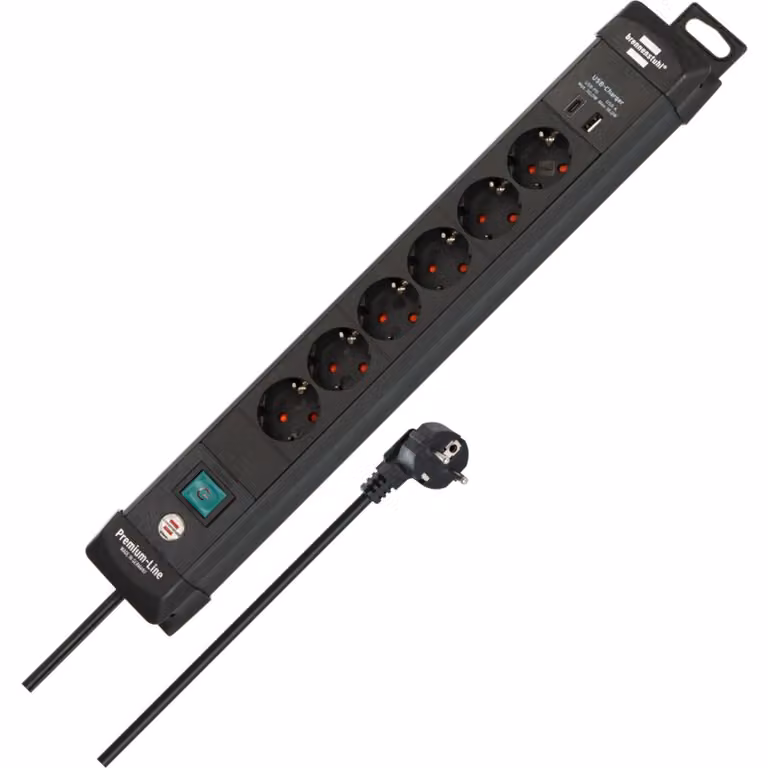 Brennenstuhl 1951160608 Brennenstuhl Premium Line 6fach schwarz *DE*