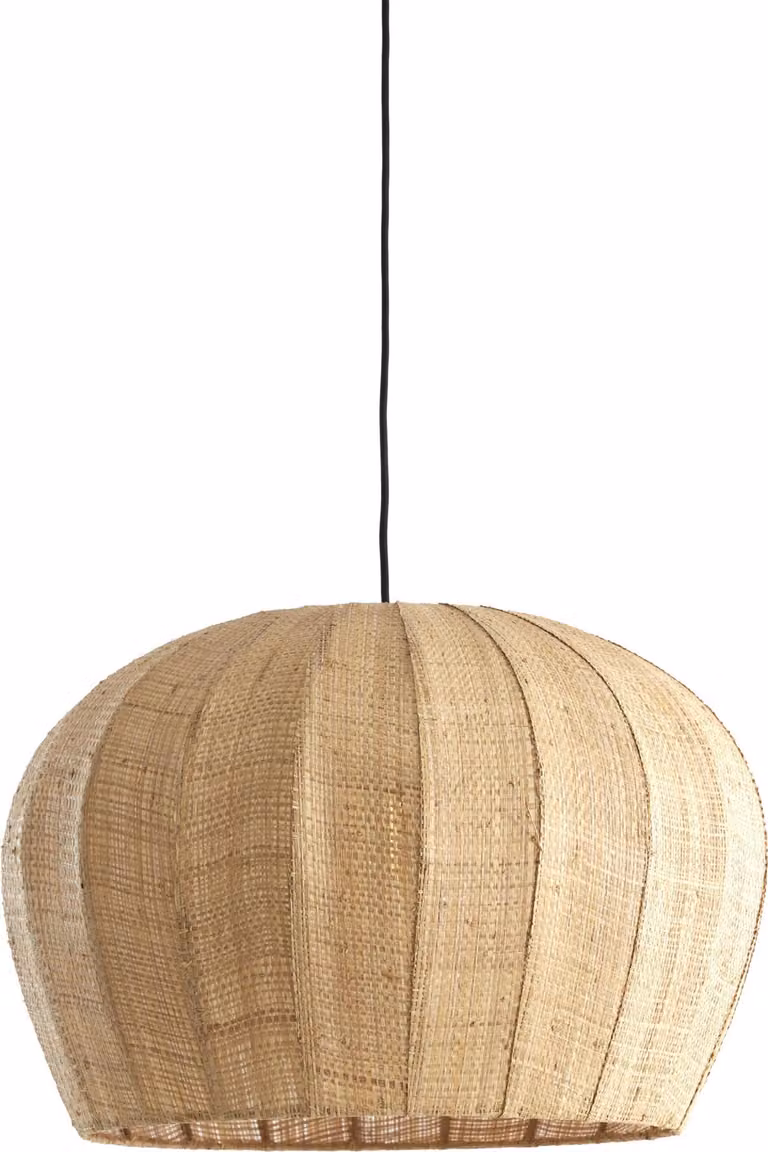 Lampada a sospensione - naturale - Rafaella - materiali vegetali - E27 - 2985833 - Light & Living