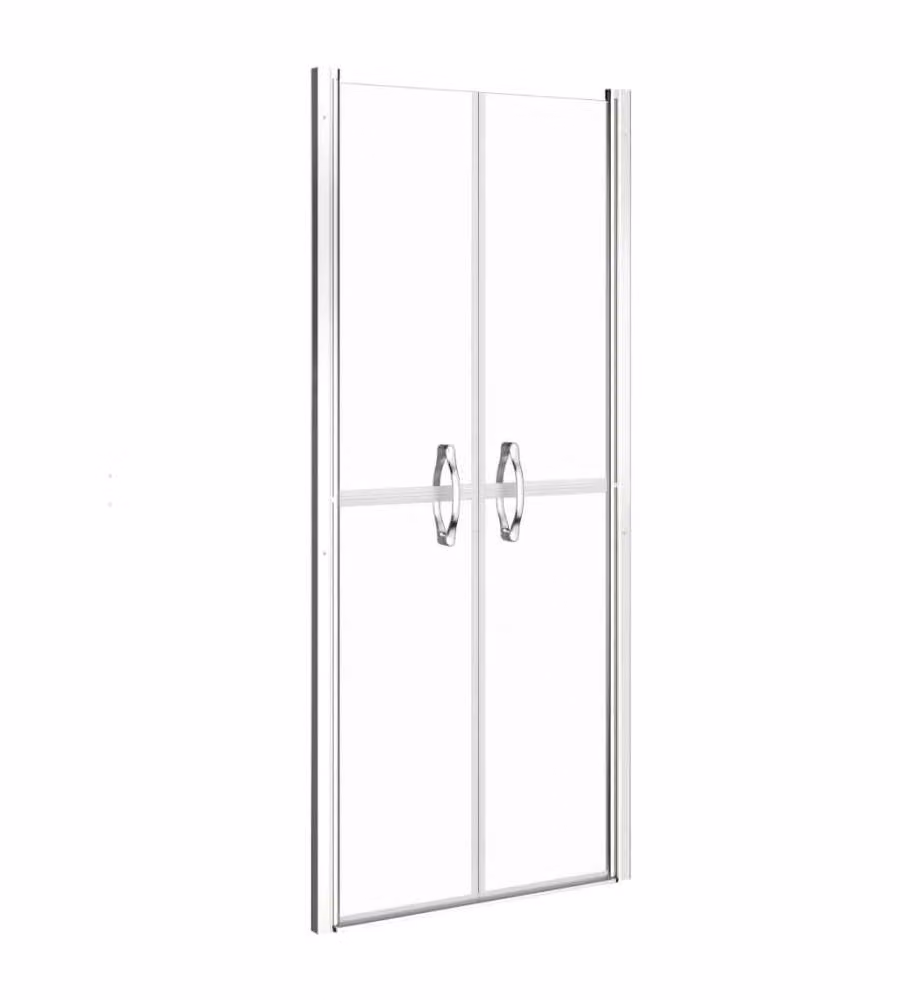 Porta per Doccia in Vetro ESG Trasparente con Profilo Argento vidaXL L: 96 cm, H: 190 cm – 2