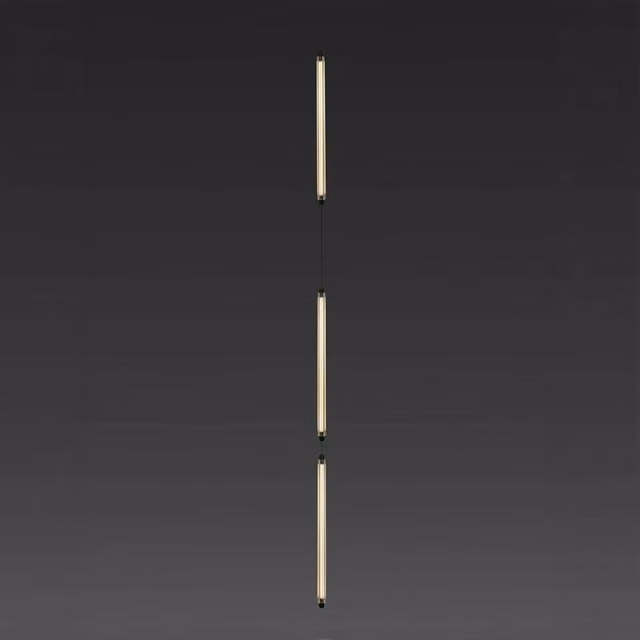 LUMINA 600 3L Sospensione nera incasso senza cornice 36W 2200K