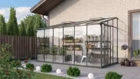 Serra addossata Vitavia "Osiris 7800" smeraldo 7,8 m² Vetro di sicurezza temperato da 3 mm, HKP da 6 mm