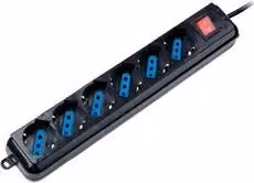 Multipresa da tavolo Itb con interruttore 6P 10/16A Nero EM3923
